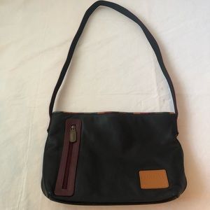 Vintage Collage designed by Carlos Falchi leather purse shoulder bag